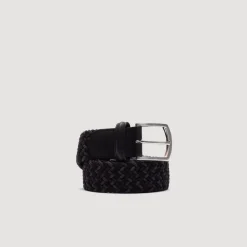 Belts|Anderson's Woven Belt - Dark Navy Multi