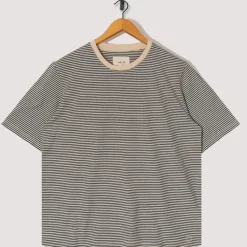 T-Shirts|Folk 1x1 Stripe Tee - Deep Green