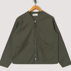 Jackets|Universal Works Zip Liner Jacket - Olive