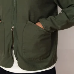 Jackets|Universal Works Zip Liner Jacket - Olive