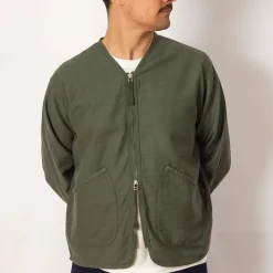 Jackets|Universal Works Zip Liner Jacket - Olive