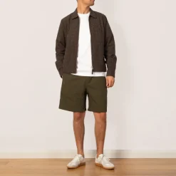 Jackets|Universal Works Zip Uniform Jacket - Navy Japanese Seersucker